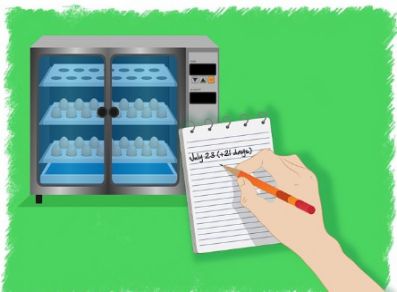 تخم نطفه دار - ثبت تاریخ شروع جوجه کشی